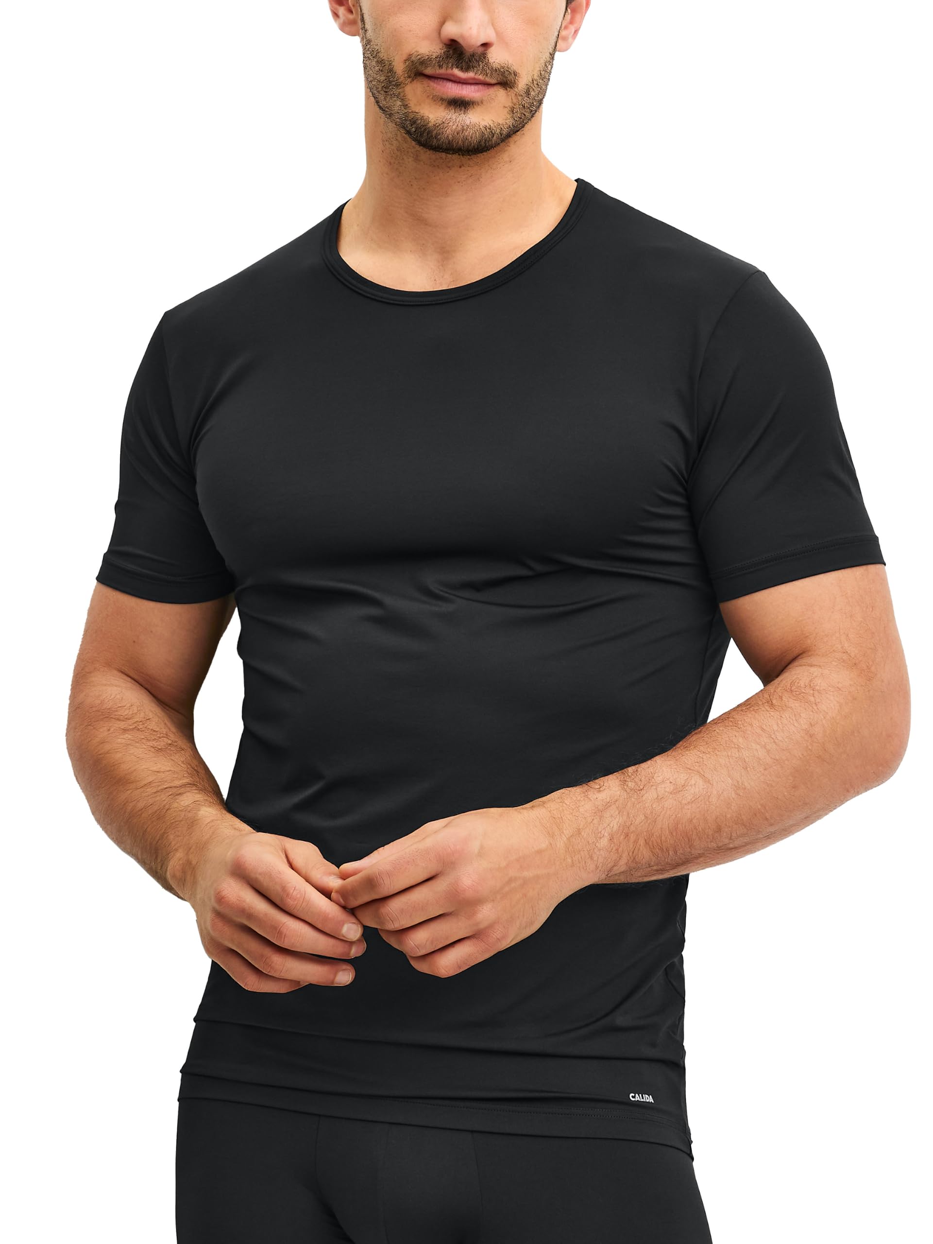 calida-micro-stretch-t-shirt-herren-50-cotton-stretch image 1