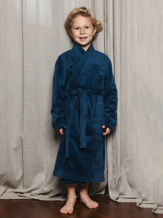 pastunette-blue-comfort-kinderbademantel-blau-fleece image 1