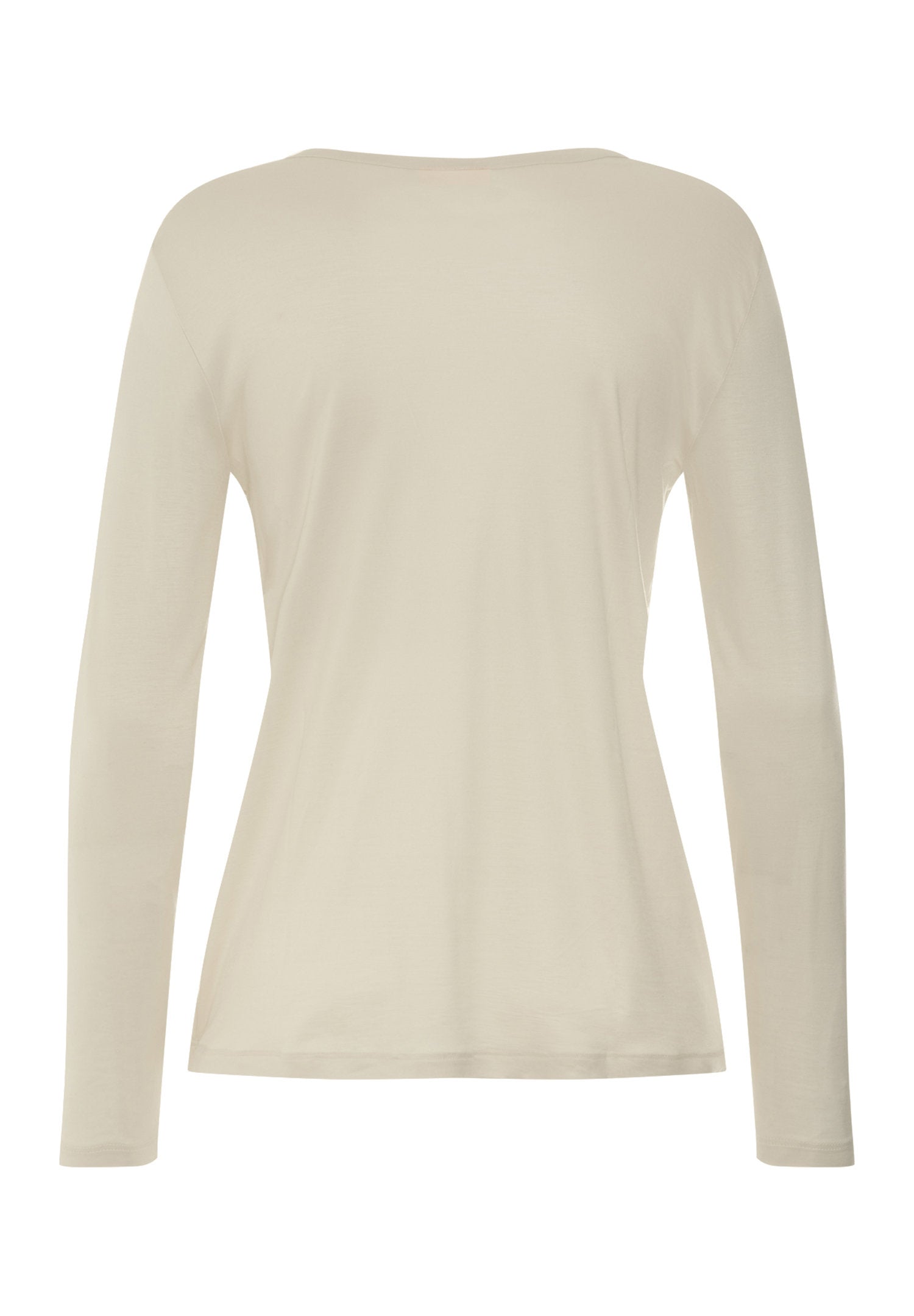 hanro-natural-living-tania-langarmshirt-pyjamaoberteil-creamy-silk-tencel image 3