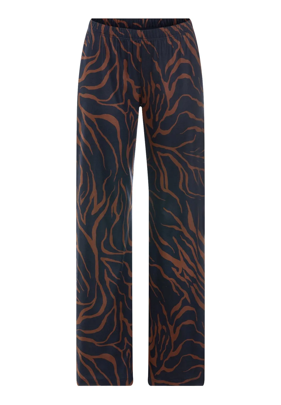 hanro-loungy-nights-long-pants-pyjamahose-navy-baumwolle image 1