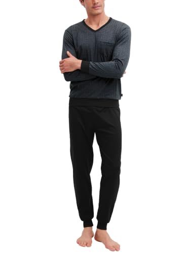 calida-relax-streamline-pyjamaset-herren-mit-b-ndchen image 5
