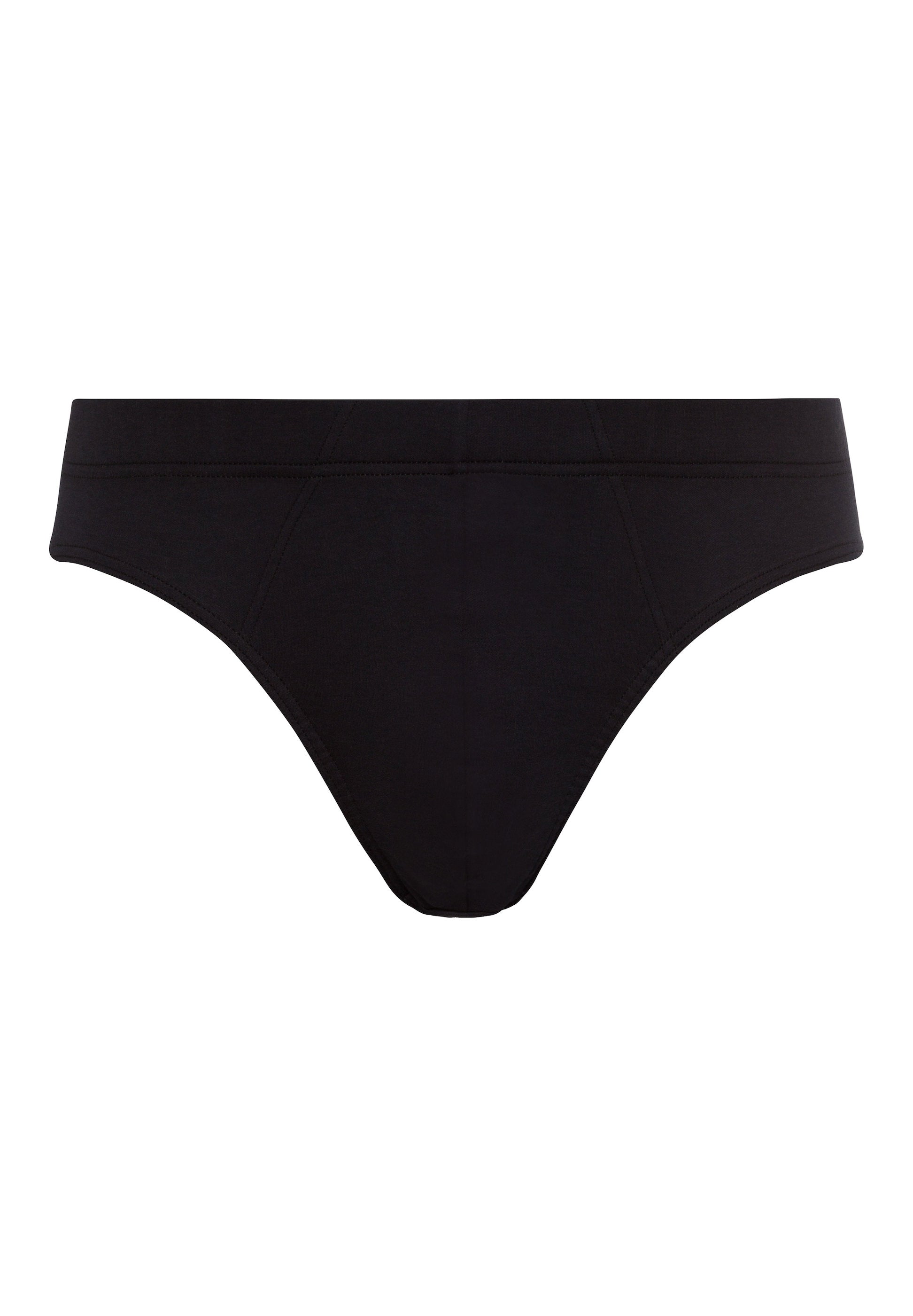 hanro-sea-island-cotton-briefs-slip-schwarz-herren-baumwolle image 1