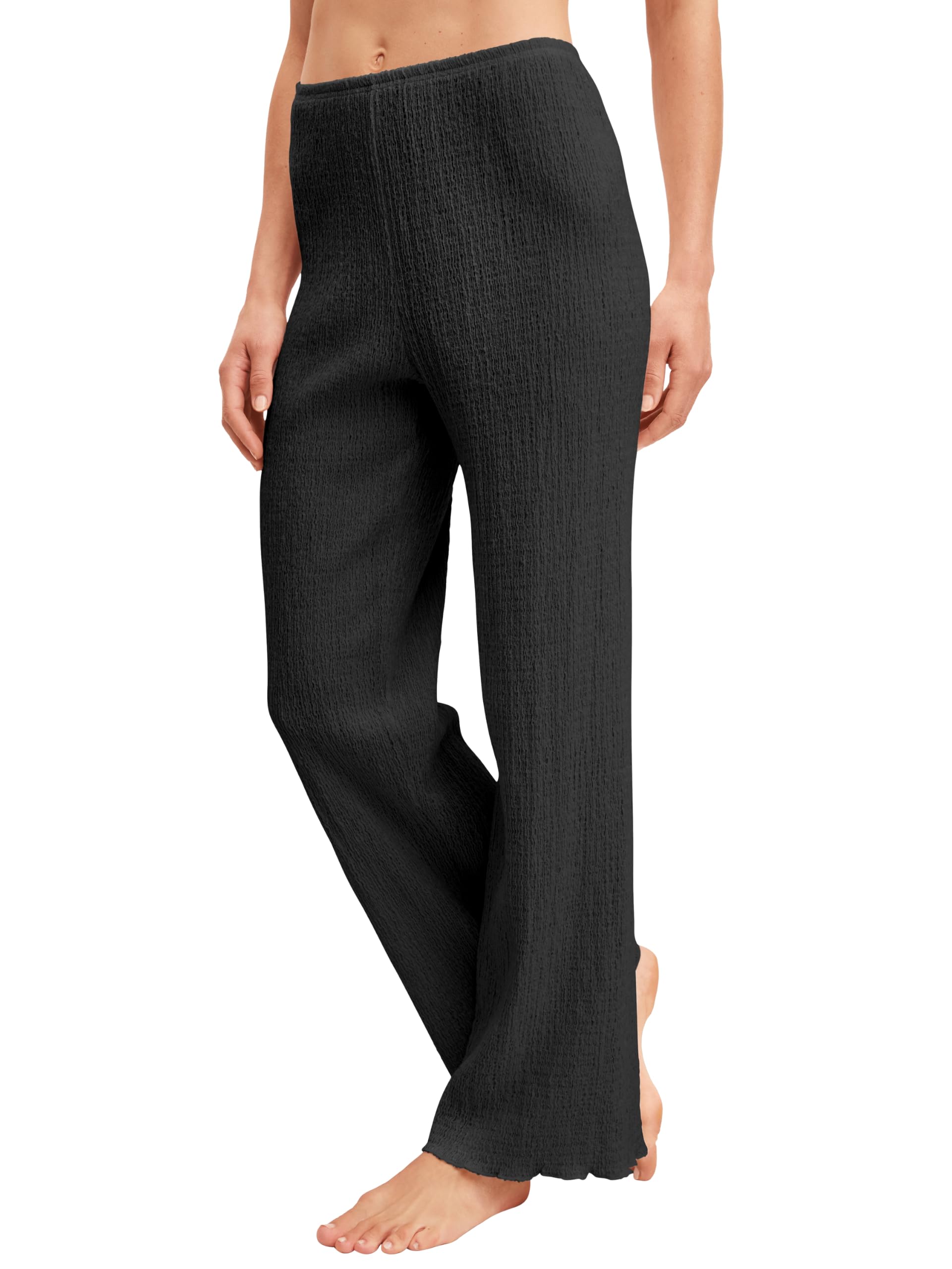 calida-favourites-sleep-pyjamahose-damen-schwarz-lockere-passform image 6