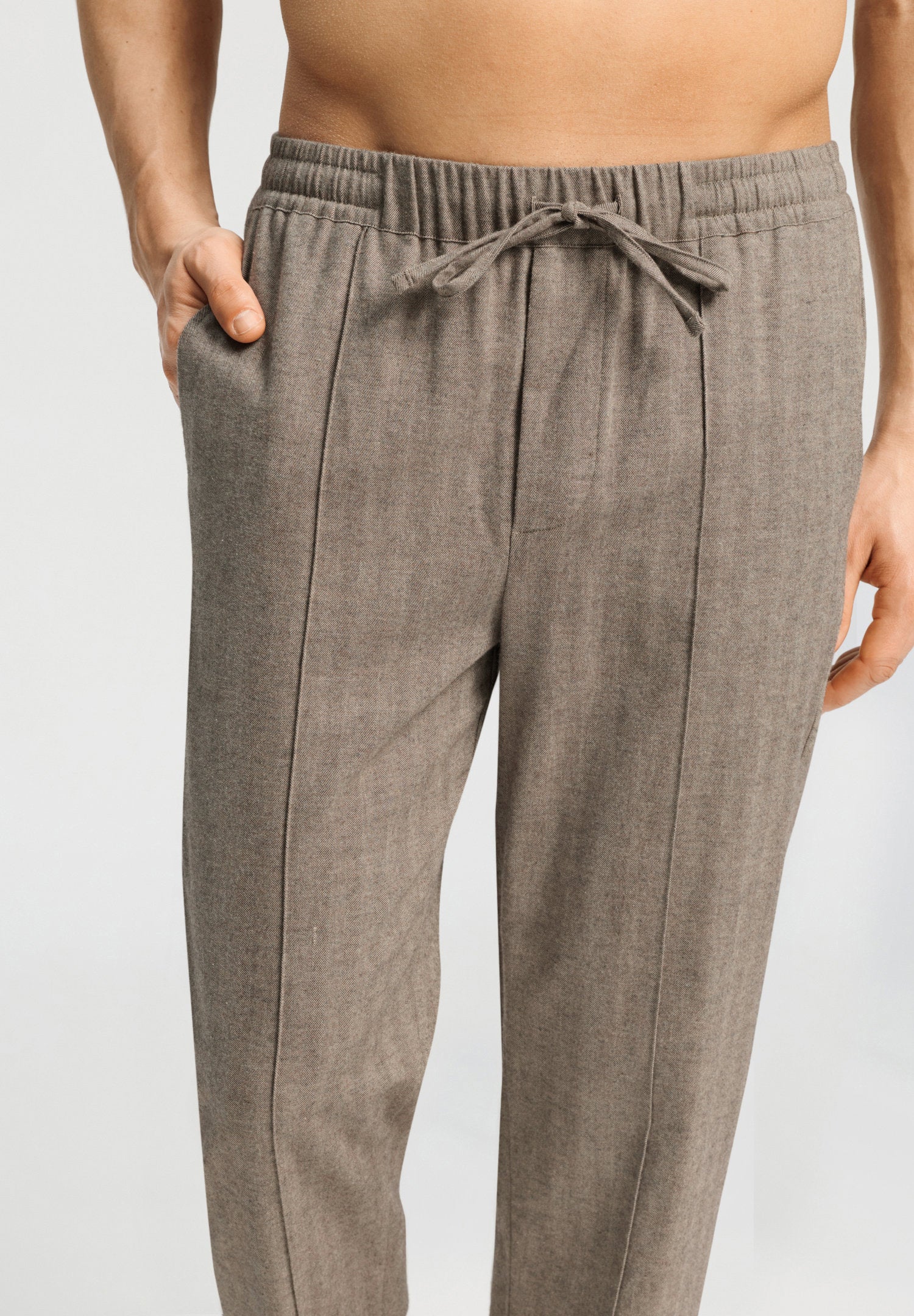 hanro-woolen-luxury-long-pants-hose-earthy-woven-wolle image 6