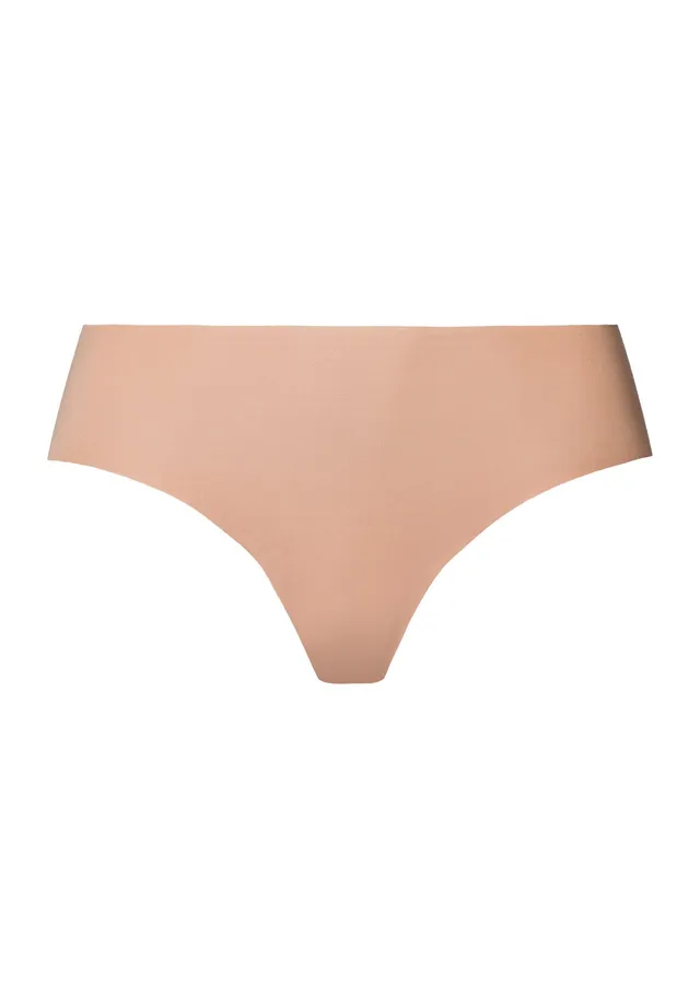 hanro-invisible-cotton-midi-briefs-slip-beige-nahtlos-baumwolle image 1