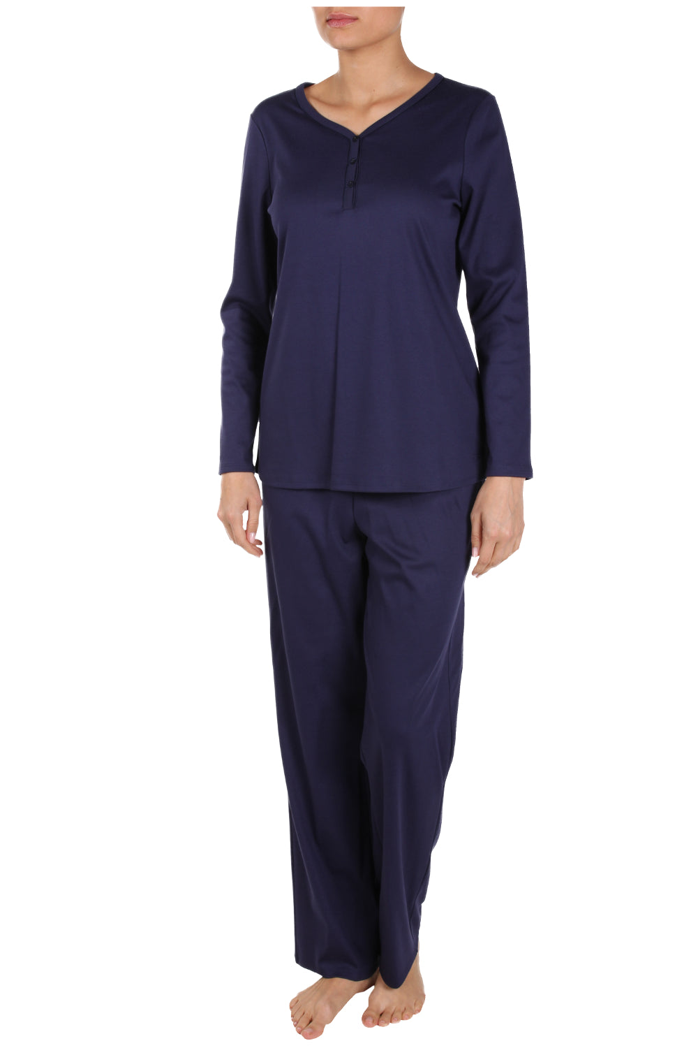 r-sch-be-happy-pyjama-lang-knopfleiste-schlafanzug-blau-baumwolle image 7