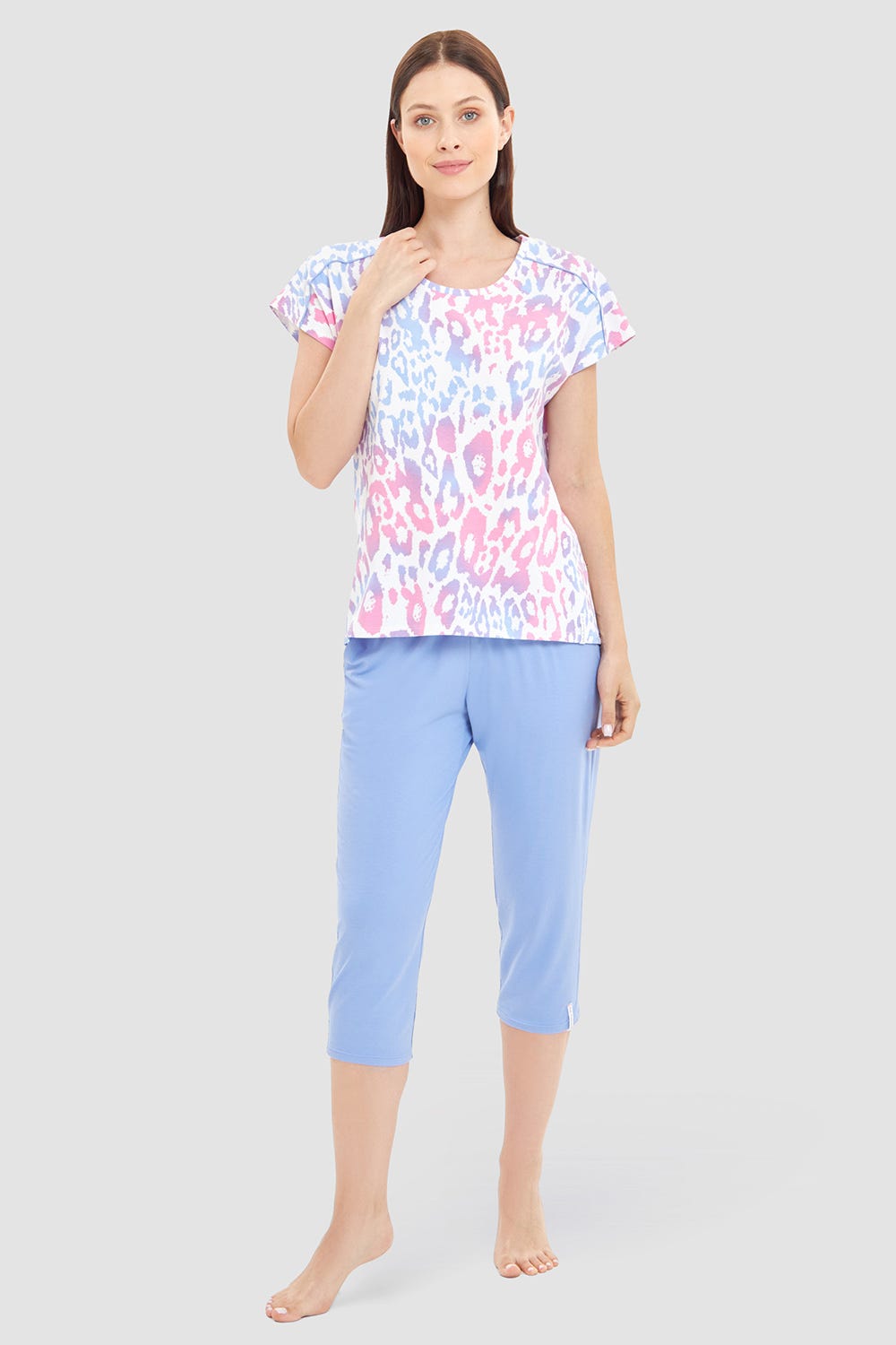 r-sch-be-happy-shirt-kurzarm-schlafshirt-mehrfarbig image 4