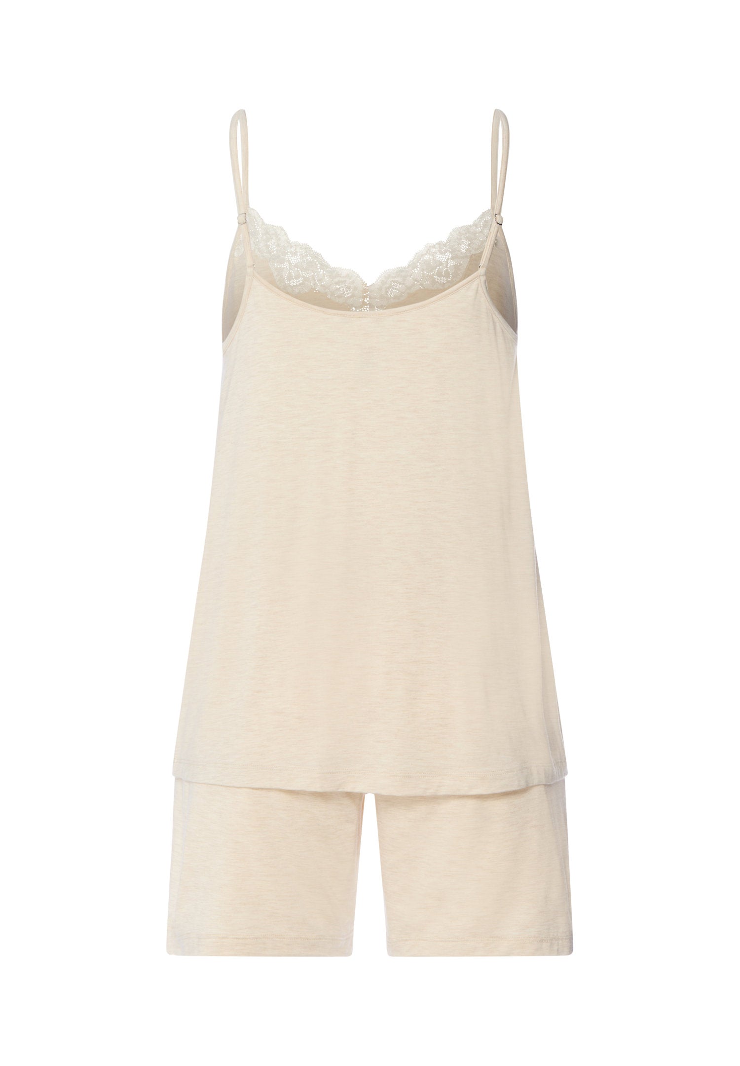 hanro-natural-elegance-shorty-pyjama-summer-sand-melange-viskose image 3