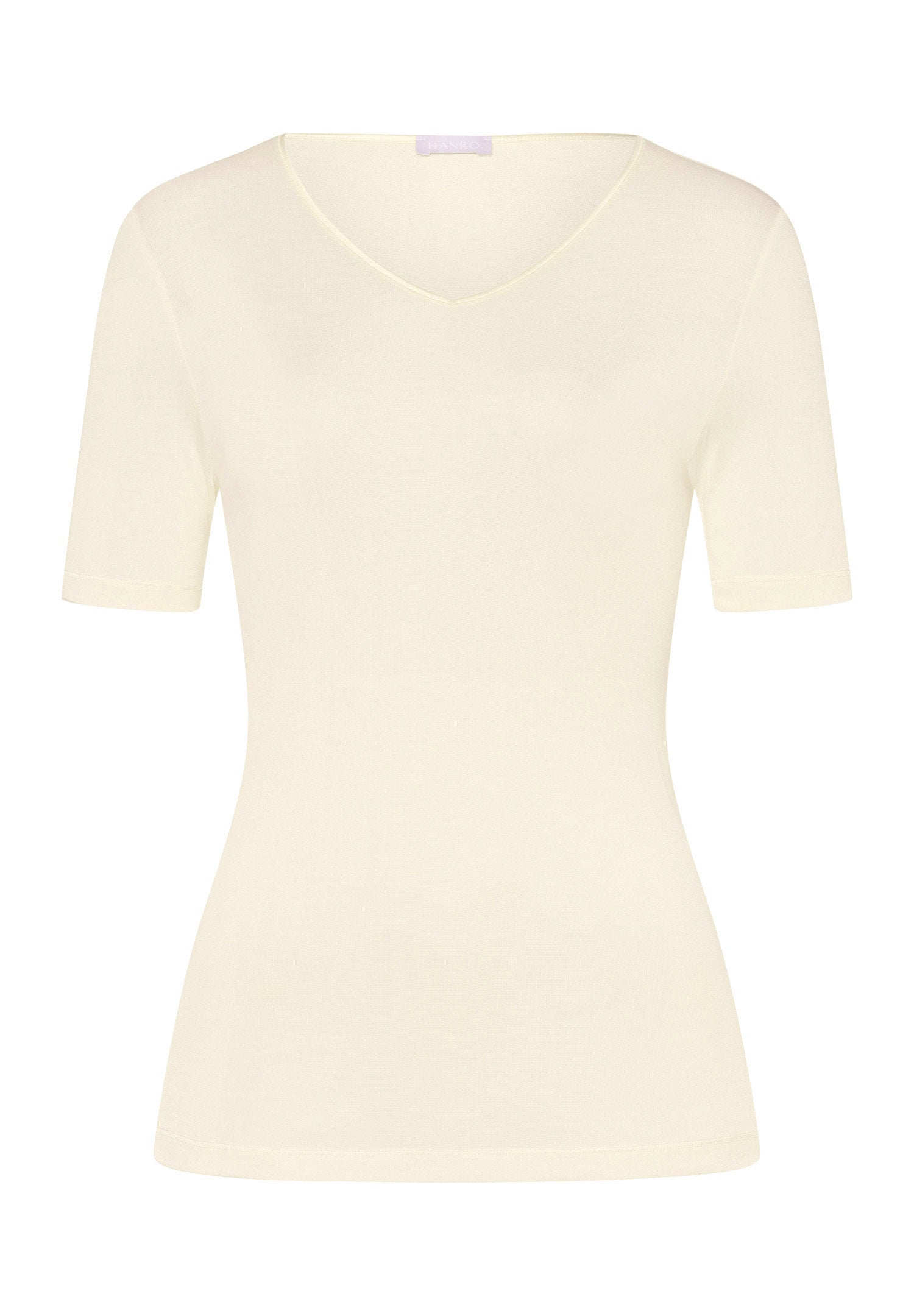 hanro-pure-silk-shirt-t-shirt-pale-cream-100-seide image 1