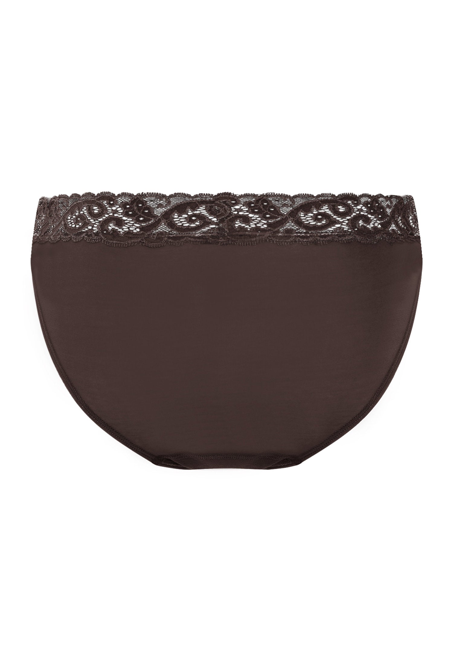 hanro-moments-mini-slip-dark-mocha-baumwolle-spitze image 3