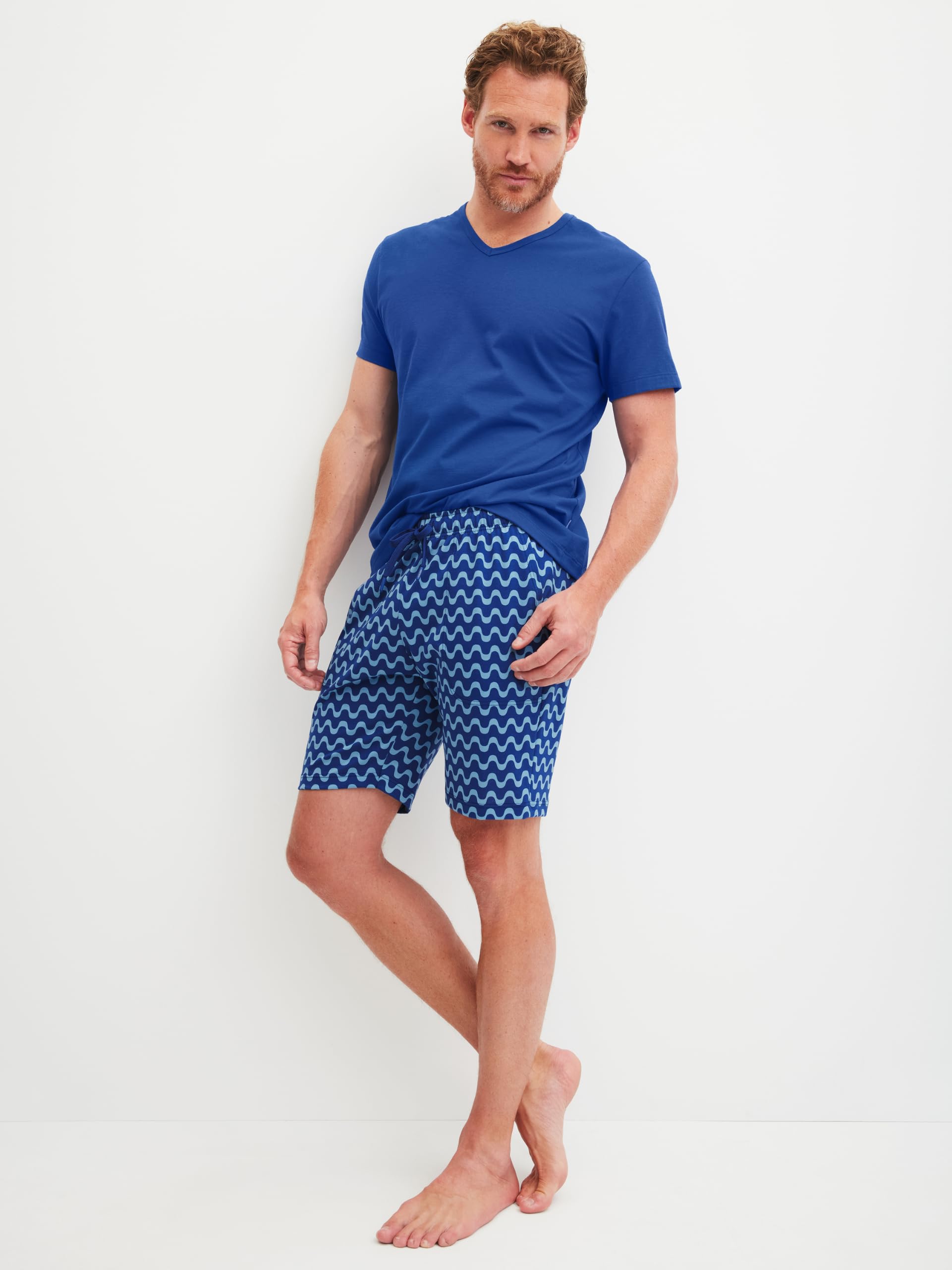 calida-remix-basic-sleep-herren-shorts-retro-blue-58-60 image 5