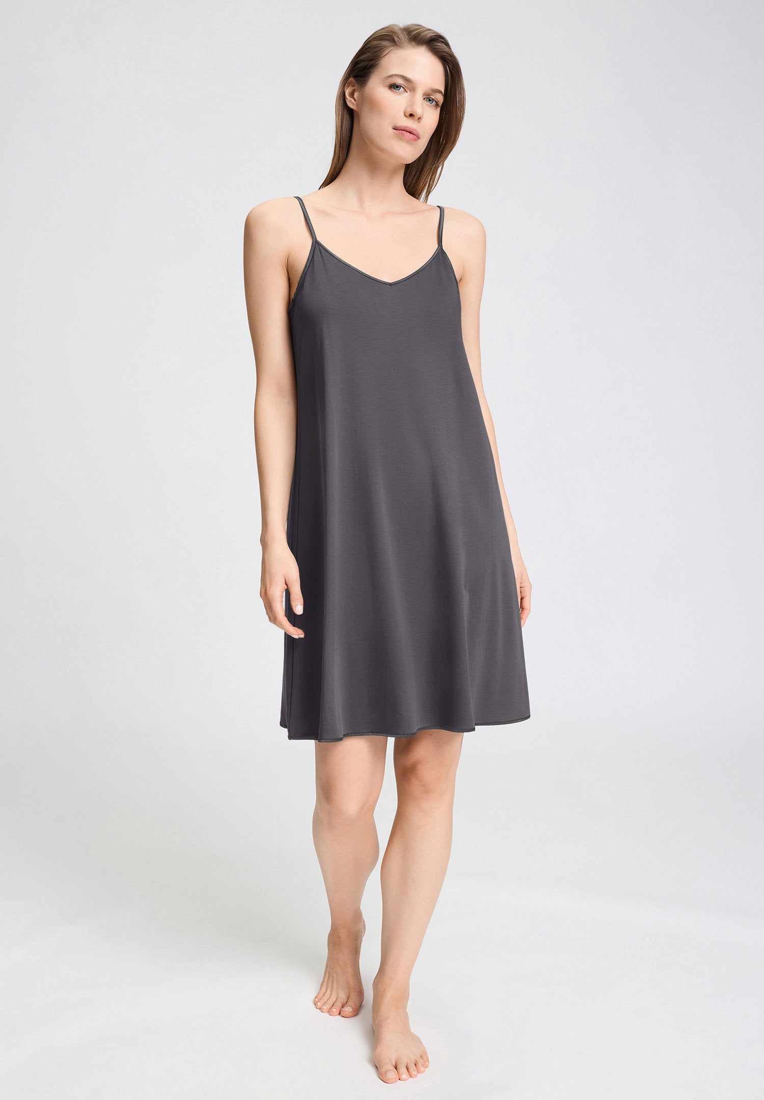hanro-cotton-silk-spaghettikleid-boulevard-seide-95cm image 2