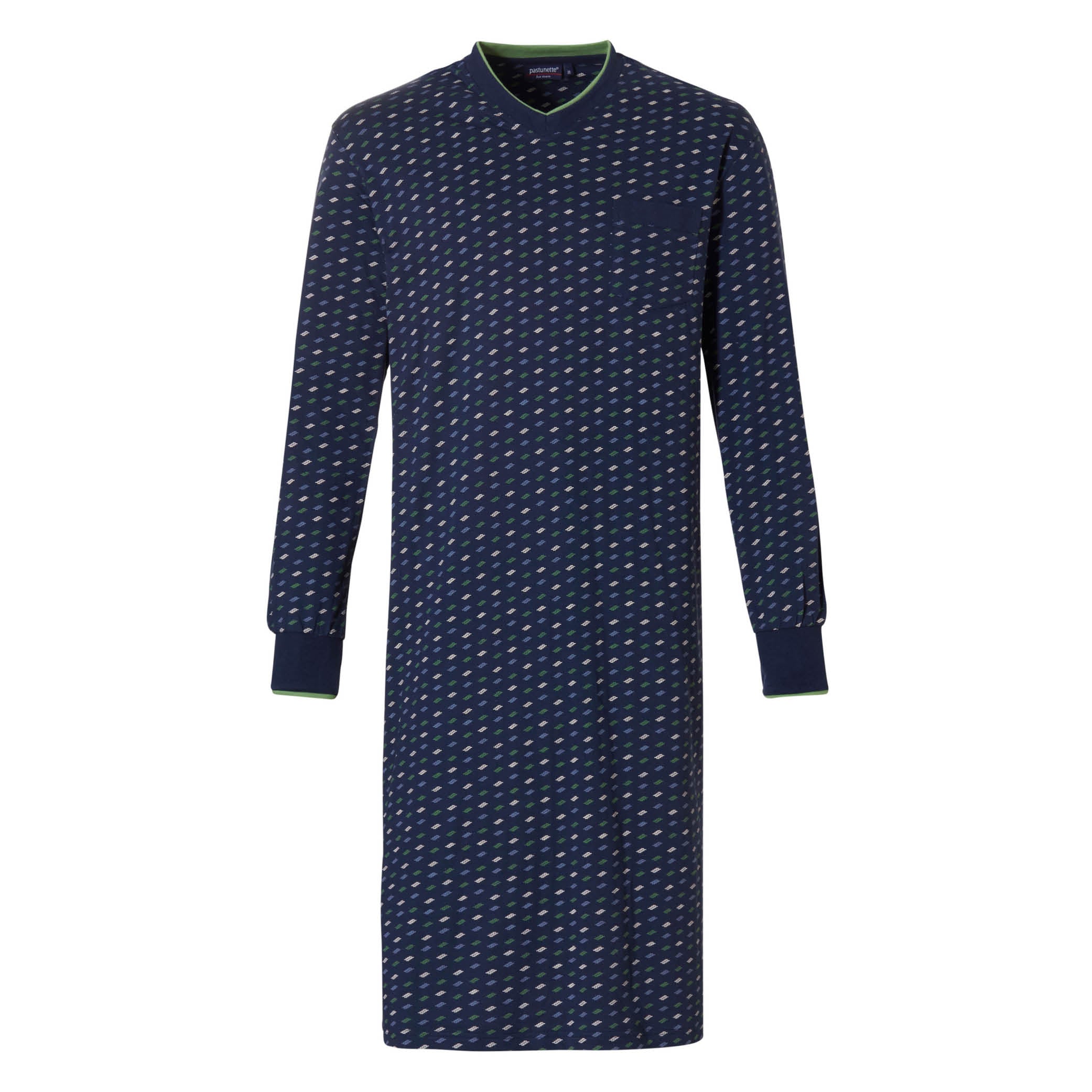 pastunette-for-men-lodge-nachthemd-blau-baumwolle image 1