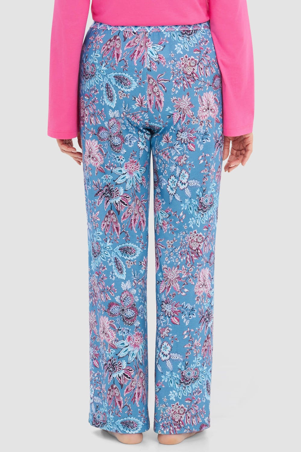 r-sch-be-happy-pyjamahose-lang-blau-ornamentdruck-weit image 3