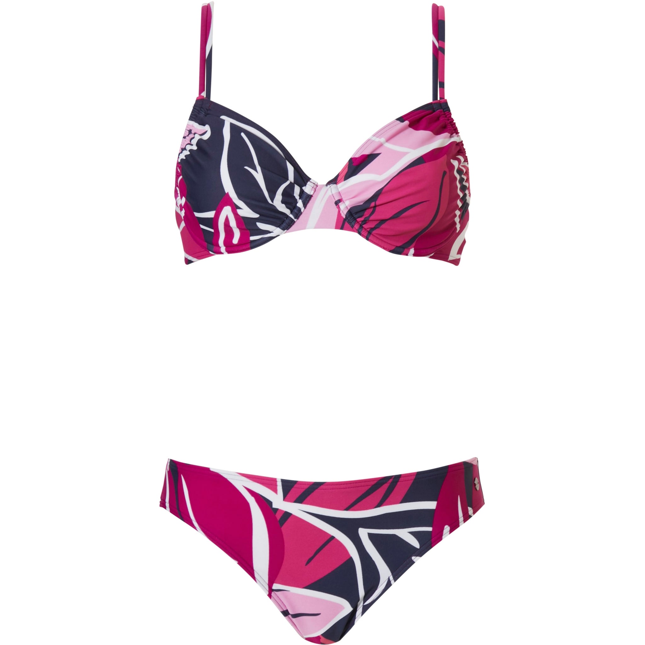 pastunette-beach-bikini-leaflet-blau-rosa-b-gel-verstellbar image 1