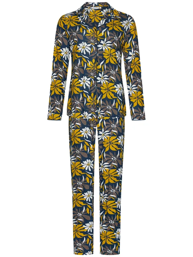 pastunette-moonlite-pyjama-blau-blumen-baumwoll-modal image 1