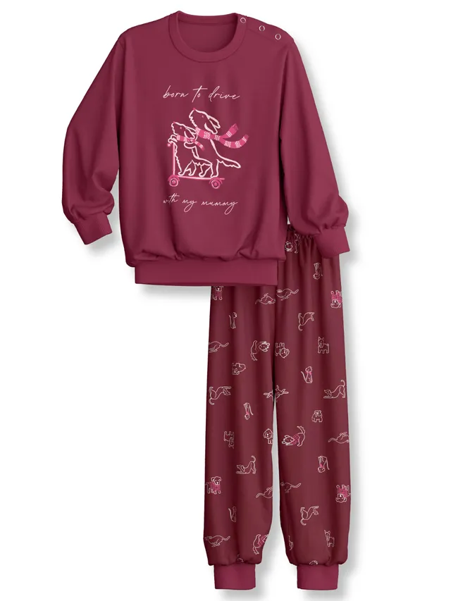 calida-family-friends-pyjamaset-m-dchen-92-98-rot image 1