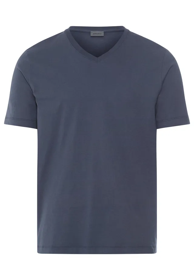 hanro-living-shirts-t-shirt-v-ausschnitt-stormy-gray-baumwolle image 1