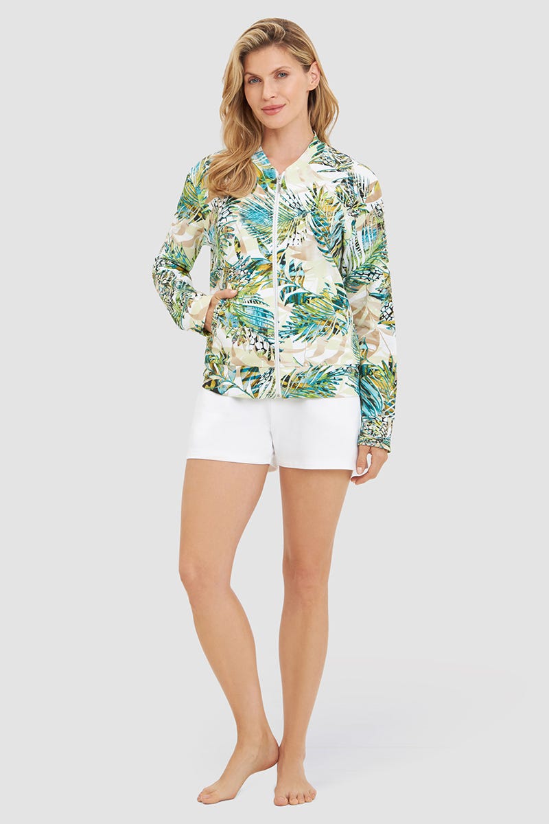 r-sch-be-happy-sweatjacke-palmendruck-gr-n-baumwolle image 4
