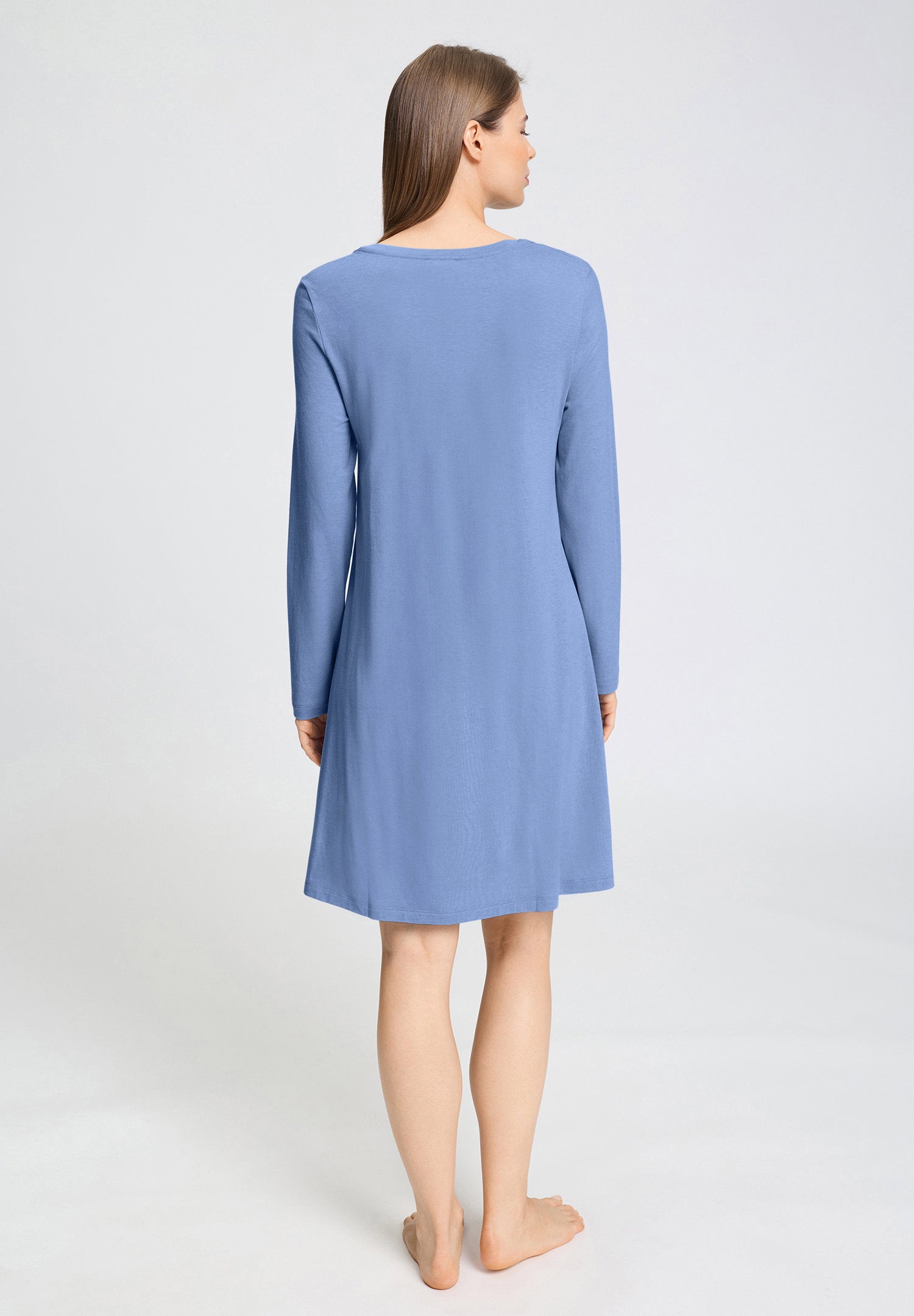 hanro-sleep-lounge-nachthemd-langarm-bluebird-95cm-tencel image 4