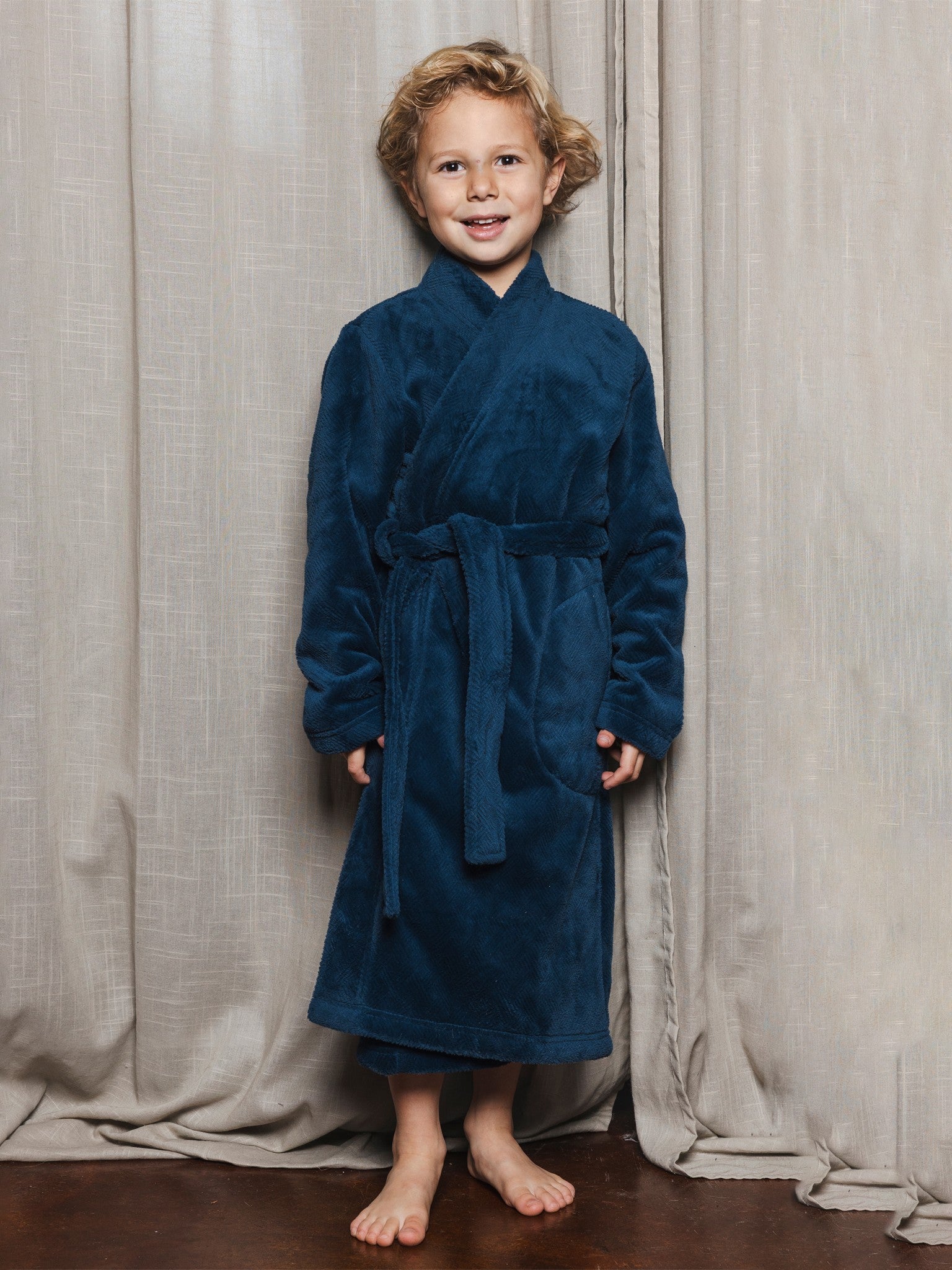 pastunette-blue-comfort-kinderbademantel-blau-fleece image 1