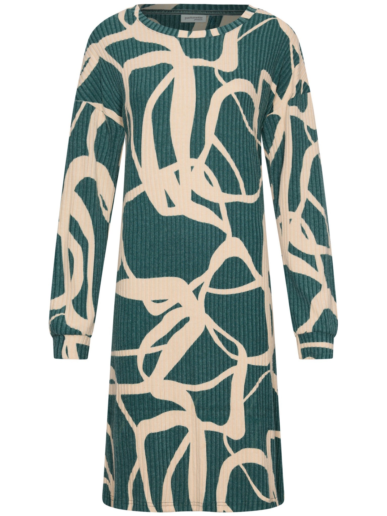 pastunette-premium-couture-nachthemd-gr-n-mit-print image 1