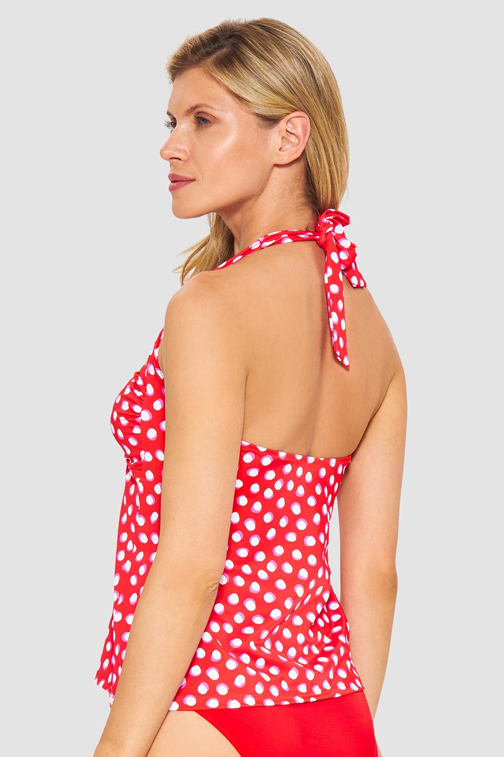 r-sch-be-happy-tankini-oberteil-badeoberteil-rot-tupfen image 3