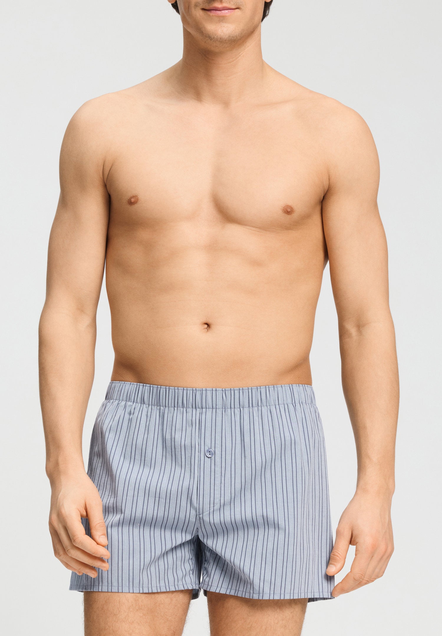 hanro-fancy-woven-boxers-boxershorts-jeans-lines-baumwolle image 2
