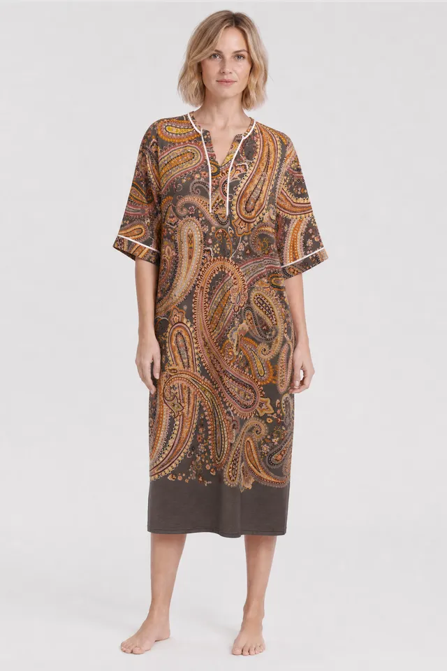 r-sch-be-happy-nachthemd-maxi-paisley-braun-modal image 1