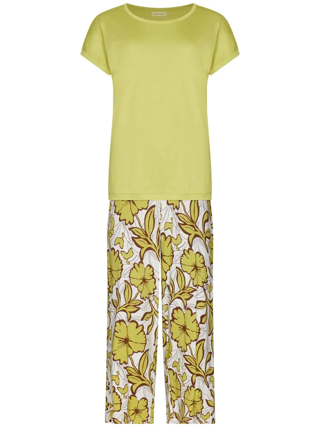 pastunette-terra-luna-pyjama-gr-n-blumen-baumwolle-modal image 1