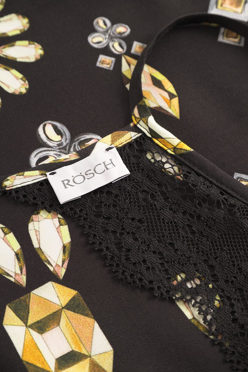 r-sch-be-happy-pyjama-kurz-diamantdruck-schwarz image 4
