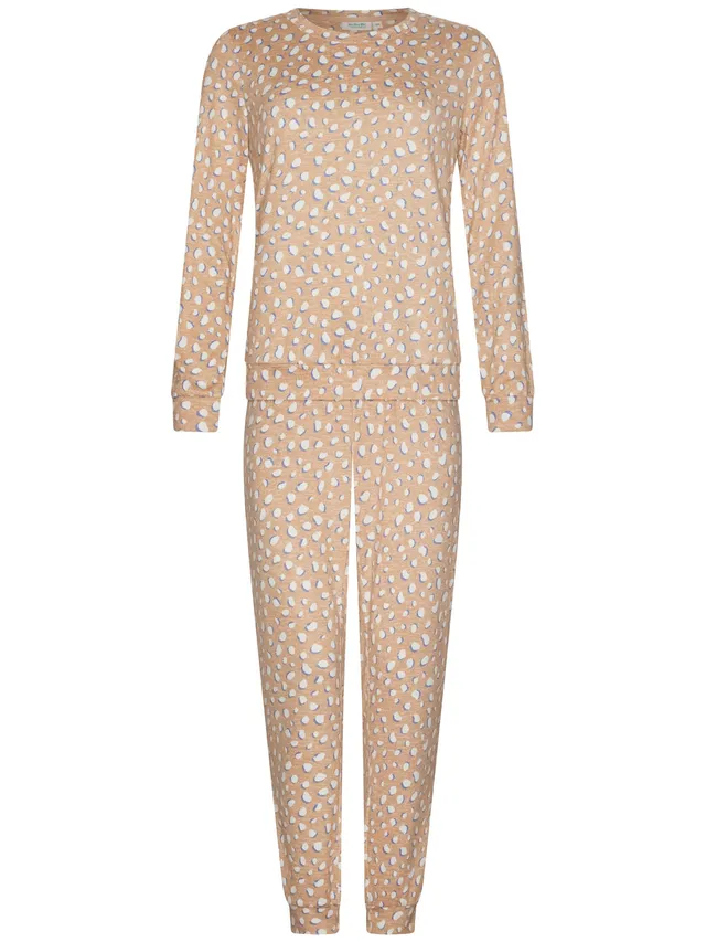 rebelle-cosy-frost-pyjama-beige-warmer-fleece-schlafanzug image 1