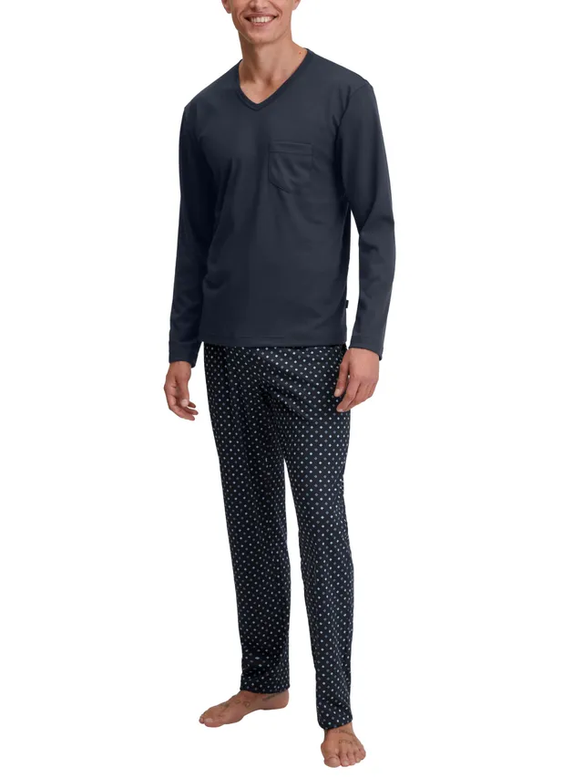 calida-relax-streamline-pyjama-herren-set-baumwolle image 1