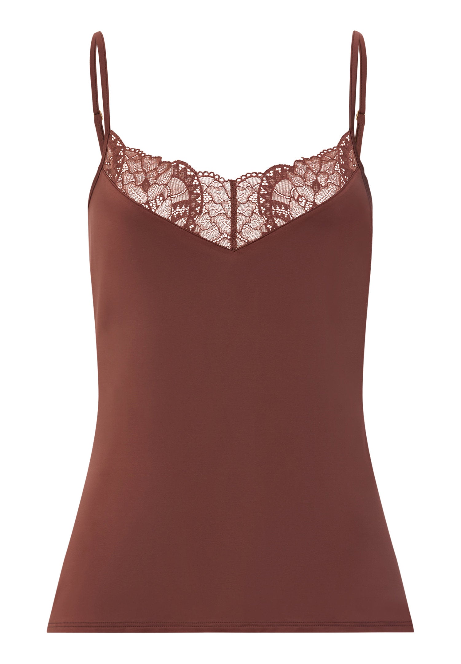 hanro-azelia-spaghetti-top-tr-gertop-cinnamon-spitze image 1