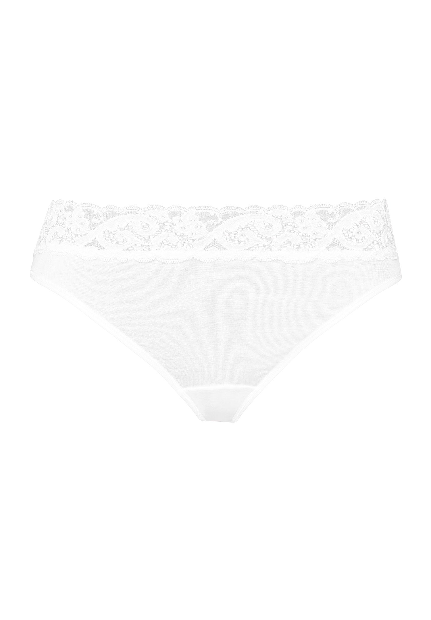 hanro-moments-mini-briefs-slip-wei-baumwolle-spitze image 1