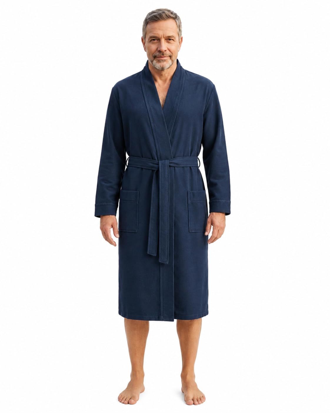 ringella-women-men-bademantel-frottee-unisex-wei-langarm image 7