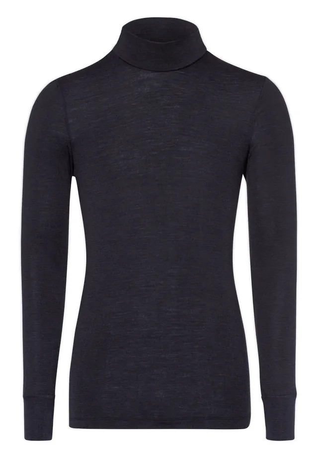 hanro-woolen-silk-turtle-neck-shirt-rollkragenshirt-anthrazit-seide image 1