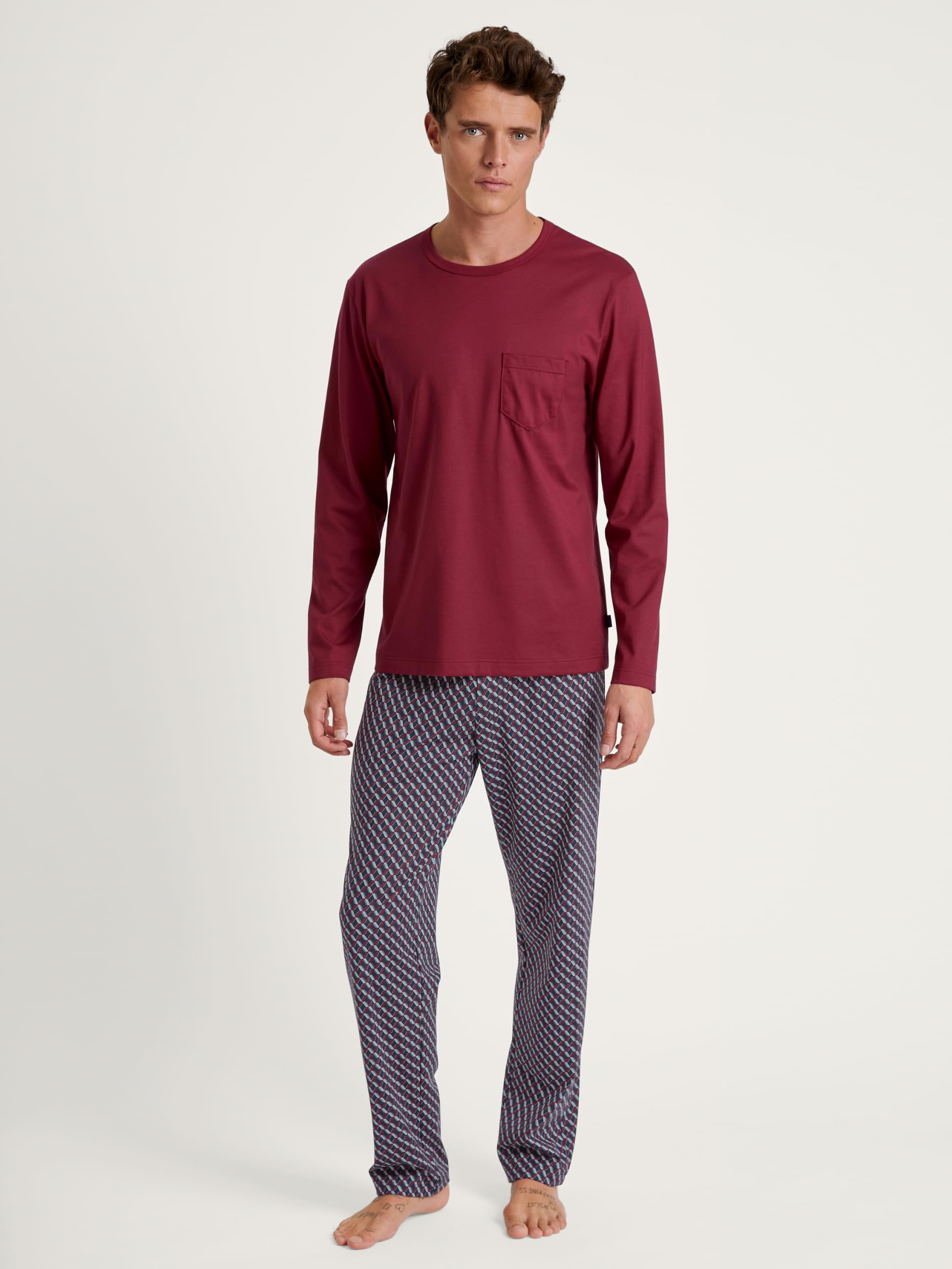 calida-relax-imprint-pyjama-herren-lang-coastal-fjord image 2