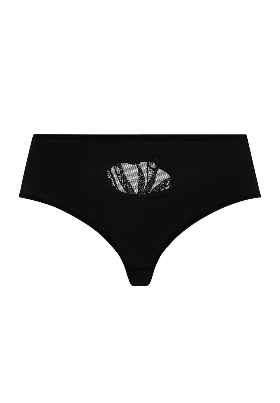hanro-rosaria-midi-briefs-slip-black-stickerei-baumwolle image 1