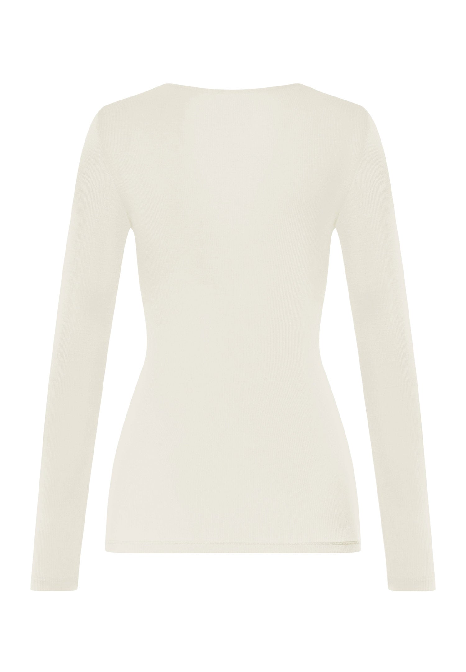 hanro-woolen-lace-langarmshirt-misty-white-damen-merinowolle image 3