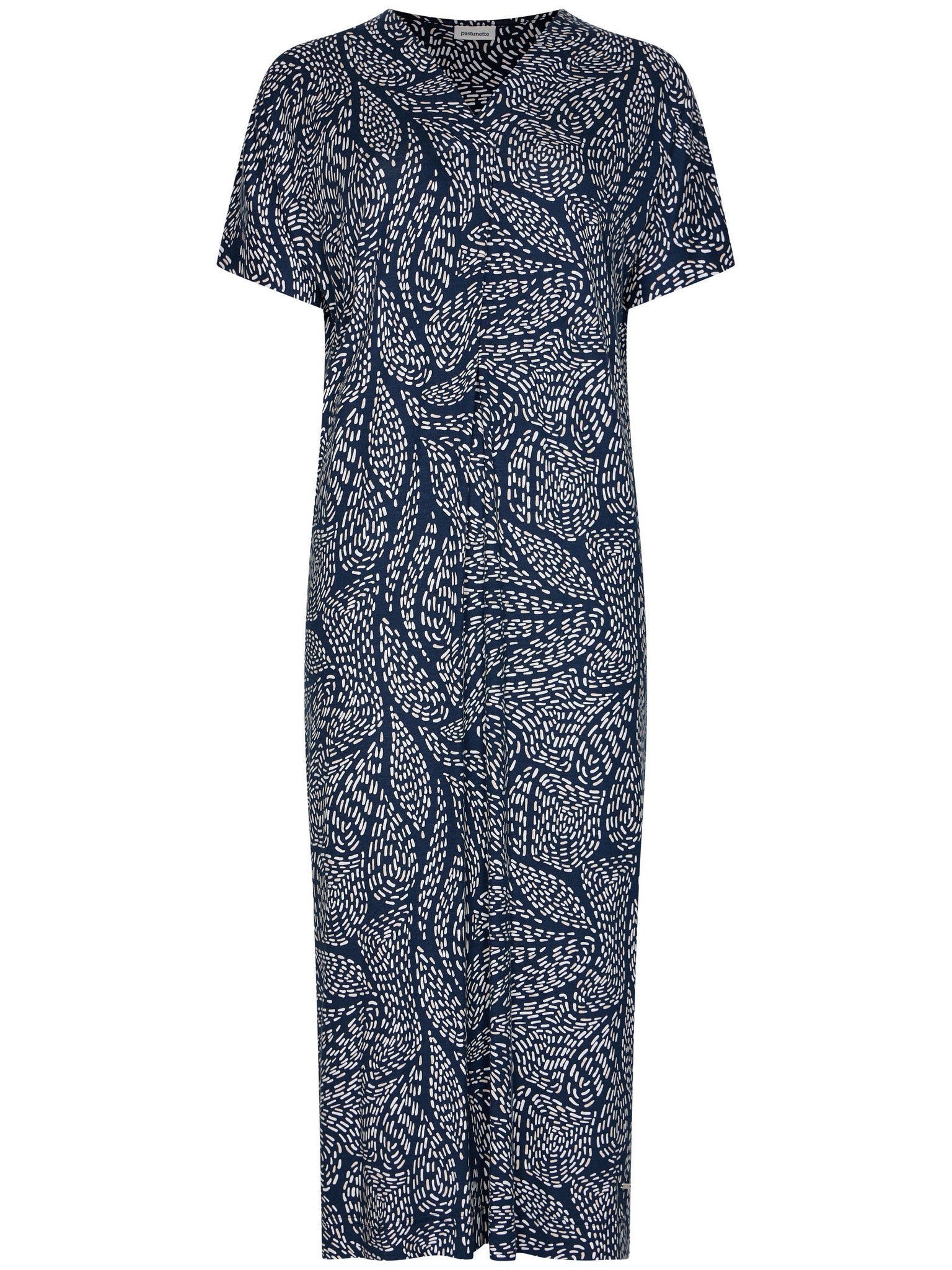 pastunette-oceanic-flow-sommerkleid-blau-viskose-120-cm image 1