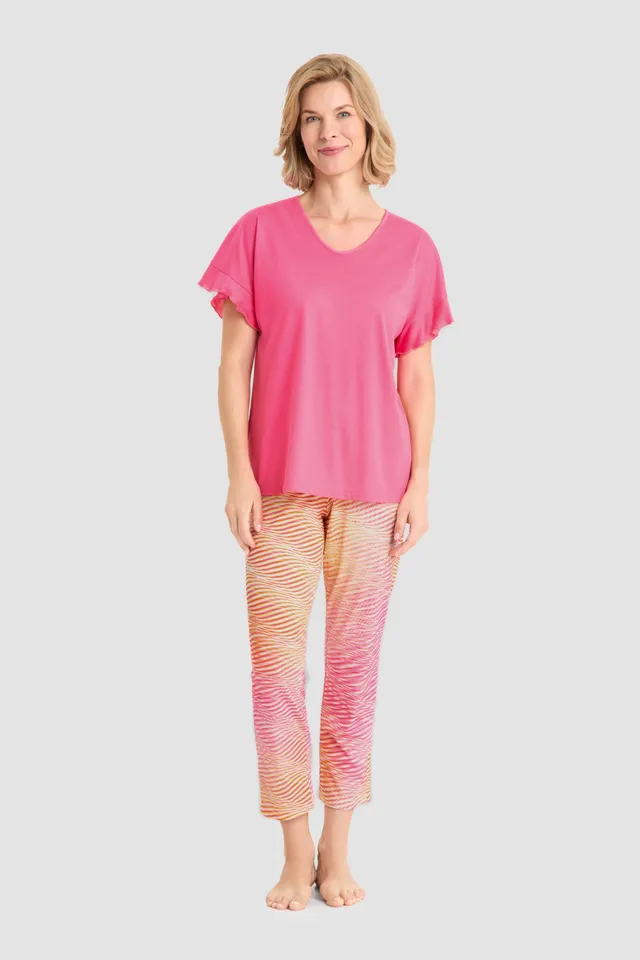 r-sch-be-happy-7-8-pyjama-streifen-pink-baumwolle-modal image 1