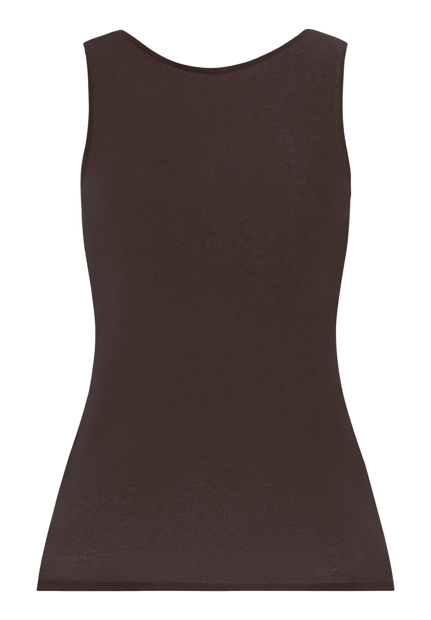 hanro-ultralight-tank-top-wolle-dark-mocha-merinowolle image 3