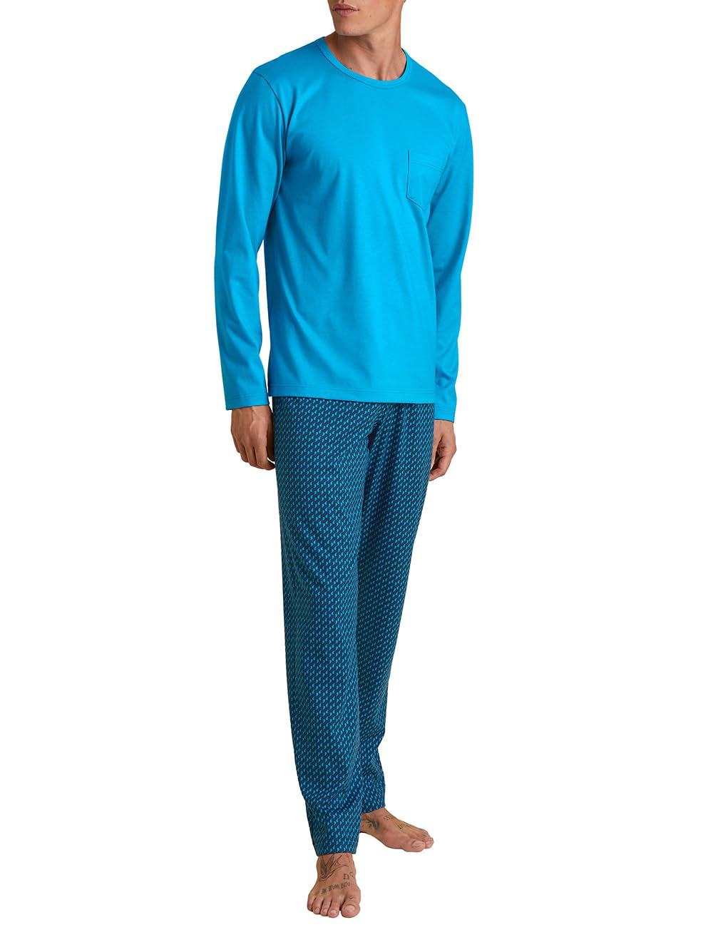 calida-relax-imprint-pyjama-lang-herren-baumwolle image 6