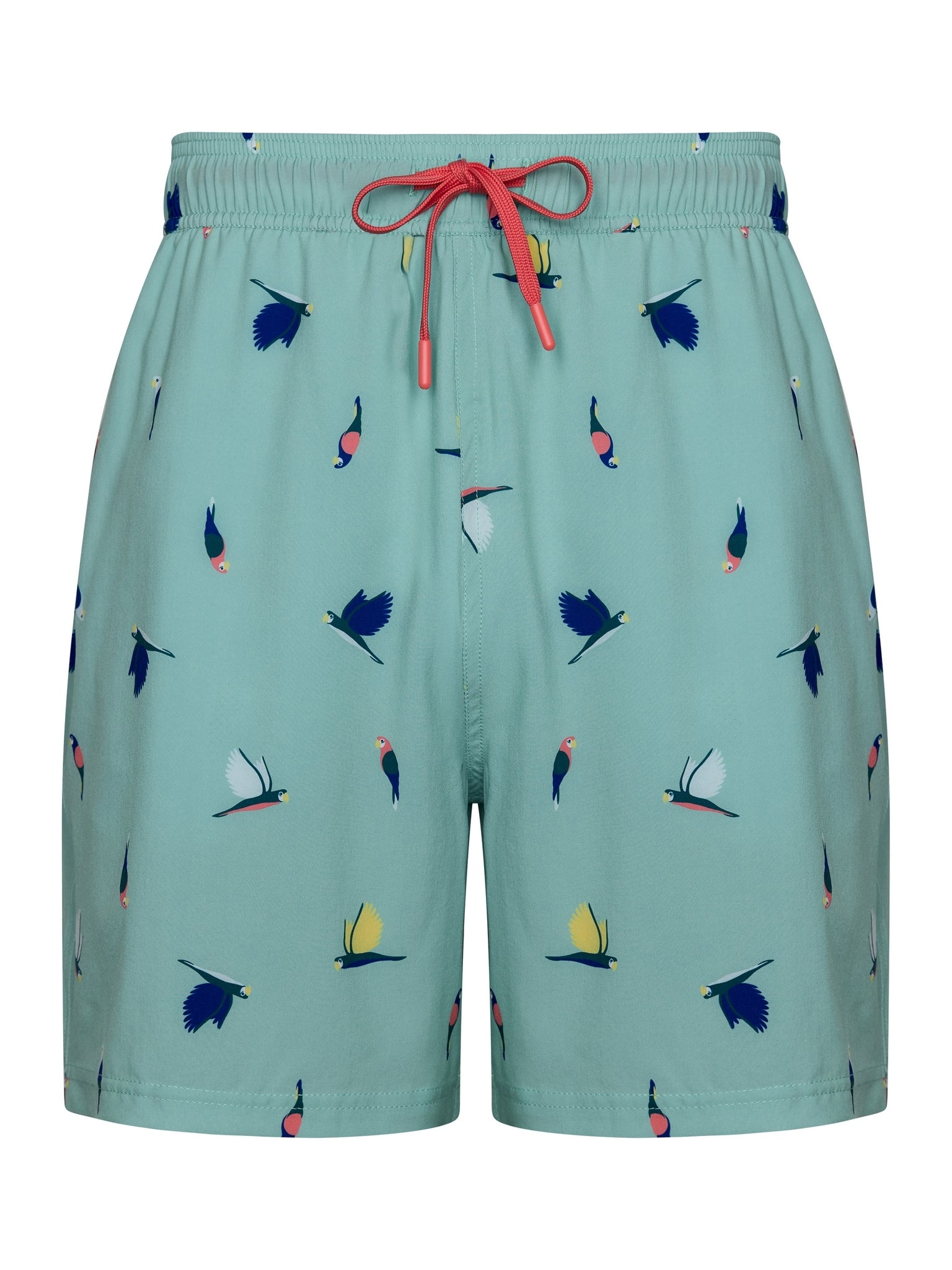 pastunette-tropical-breeze-badeshorts-t-rkis-vogelprint image 1
