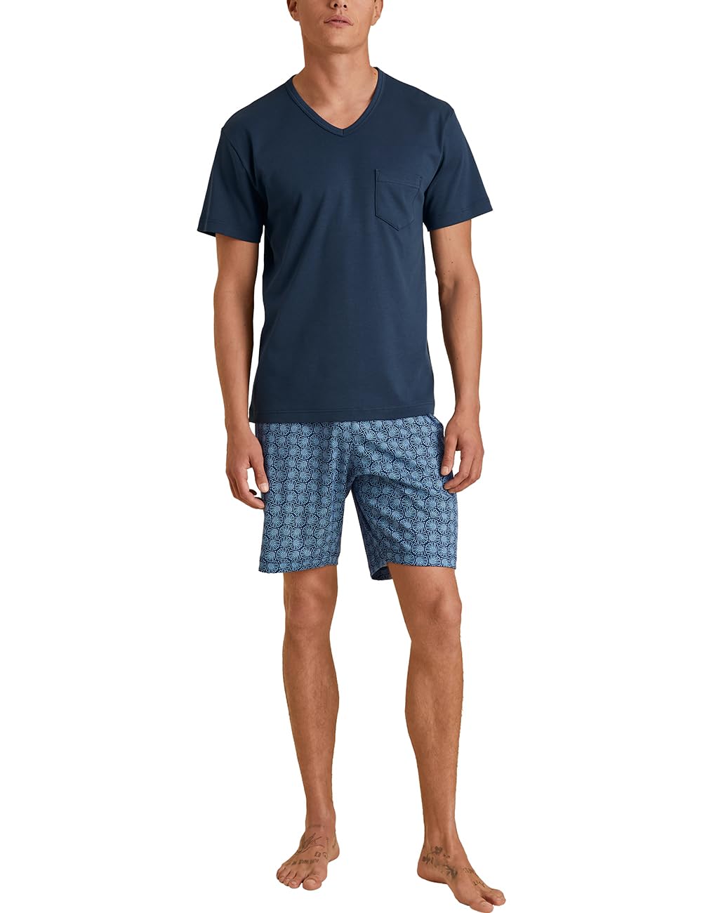 calida-relax-streamline-kurz-pyjama-herren-baumwolle-shorts image 8