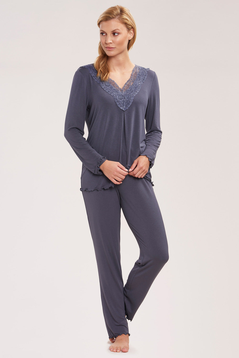 r-sch-be-happy-pyjama-lang-schlafanzug-t-rkis-viskose image 7