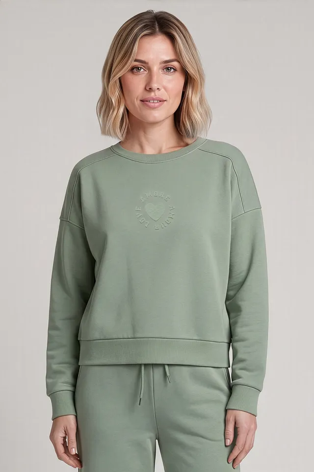 r-sch-be-happy-sweatshirt-langarm-gr-n-modal-frontlogo image 1