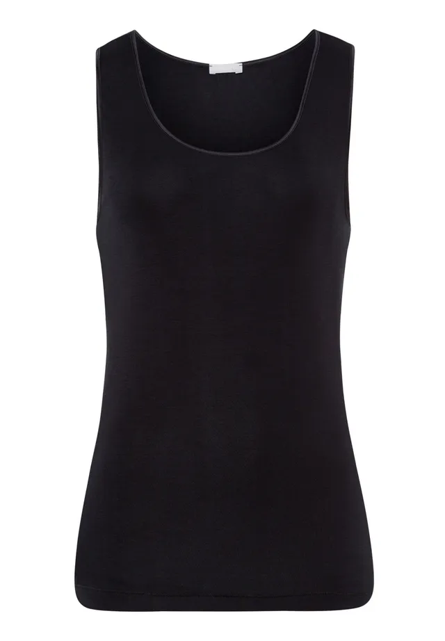hanro-pure-silk-tank-top-black-seide-gr-e-m-nahtlos image 1