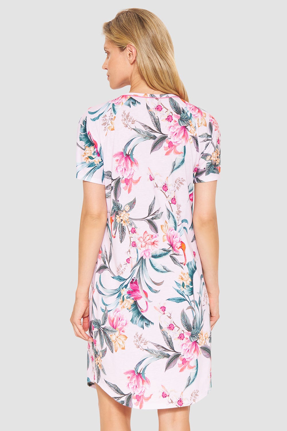 r-sch-be-happy-nachthemd-knielang-nachthemd-rosa-floral image 3